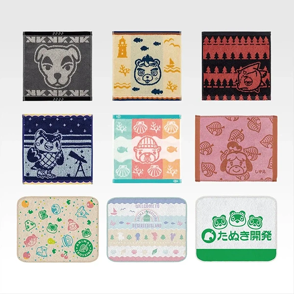 動物之森 主題毛巾 約25cm