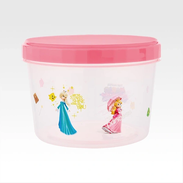 超級瑪利歐銀河 主題保鮮盒 粉紅 約350ml