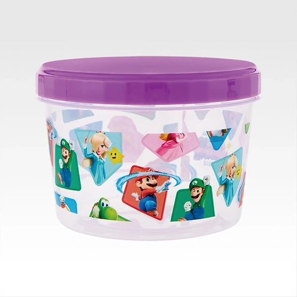 超級瑪利歐銀河 主題保鮮盒 紫色 約350ml
