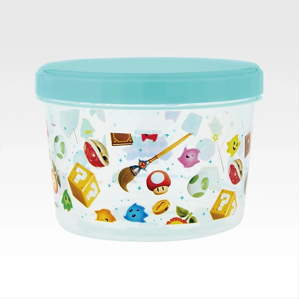 超級瑪利歐銀河 主題保鮮盒 湖水色 約350ml