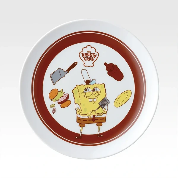 蟹堡王 漢堡套餐 主題餐盤 約19cm