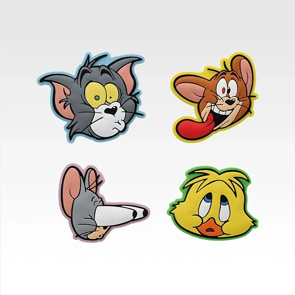 湯姆貓與傑利鼠  Funny Face 軟膠磁鐵 約5cm