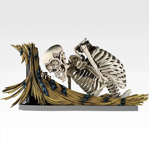 歌川國芳 相馬舊王城 立體骷髏場景 模型 約21cm