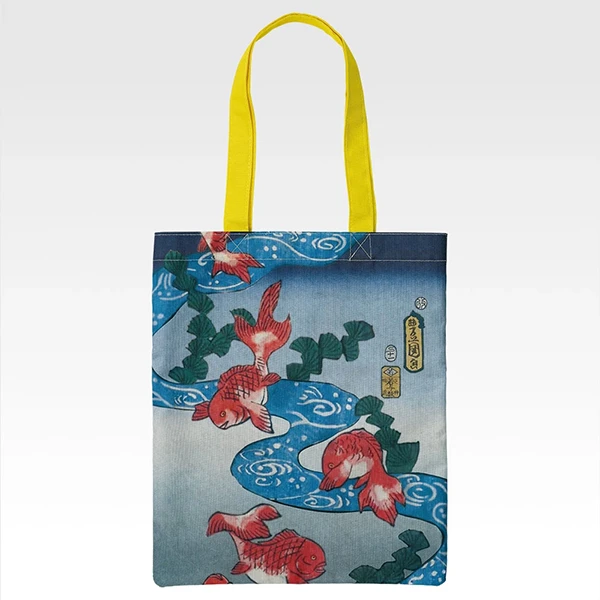 歌川豊國 江戸名所百人美女圖 和服圖案托特包 A款 約34cm