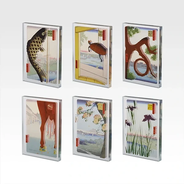 歌川廣重 名所江戶百景 雙免印刷 立牌 約6.5cm