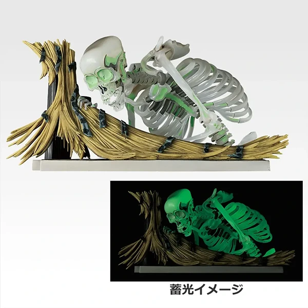 歌川國芳 浮世繪 立體骷髏場景 模型 怪光ver. 約21cm