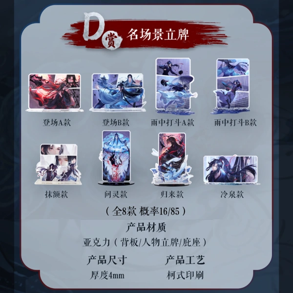 魔道祖師 名場景立牌 厚約4mm