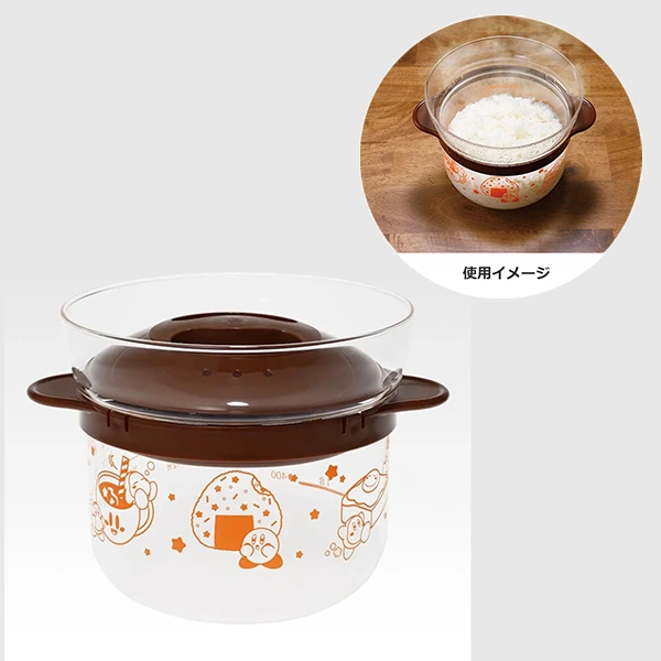 卡比 玻璃炊飯釜(限微波爐加熱) 約16cm