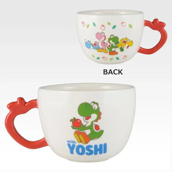 YOSHI 蘋果型把手 馬克杯 約10cm