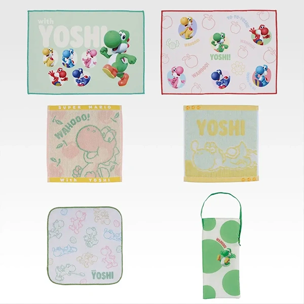 YOSHI 毛巾約23~35cm／飲料雨傘兩用吸水袋約24cm