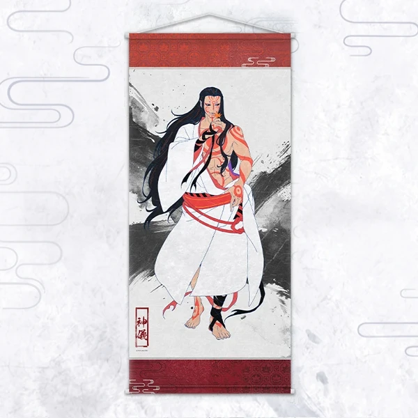 神儀 掛軸 約110×51.5cm