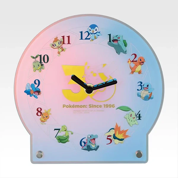 寶可夢 30周年紀念 時鐘 約18cm