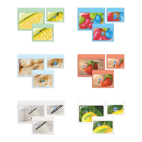 SUNSUN 夾鏈袋組 約S:15.5×12cm／M:19×15cm／L:24×19cm