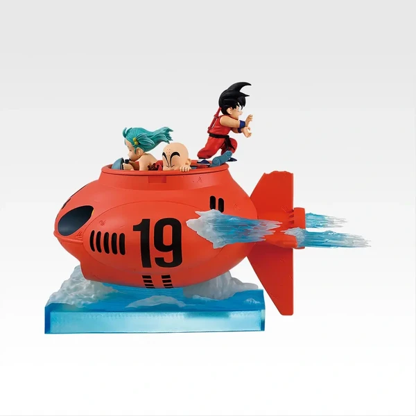 孫悟空＆布瑪＆克林 潛水艇模型 約16cm