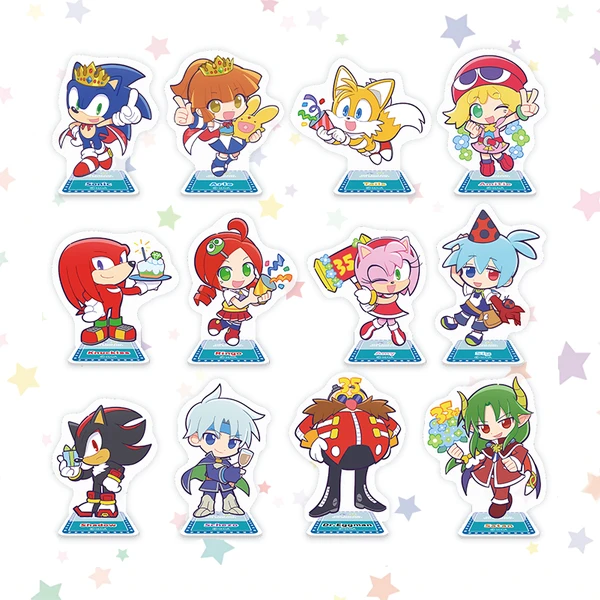 SONIC × Puyo Puyo 角色立牌 約5~8cm