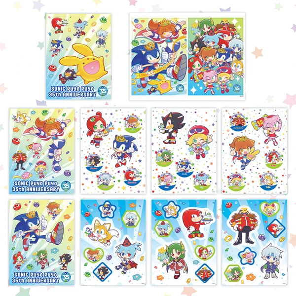SONIC × Puyo Puyo 35周年紀念 貼紙組