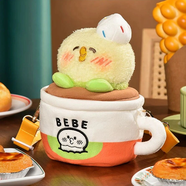 小鸚鵡BEBE 咖啡ver. 斜跨包 約20cm