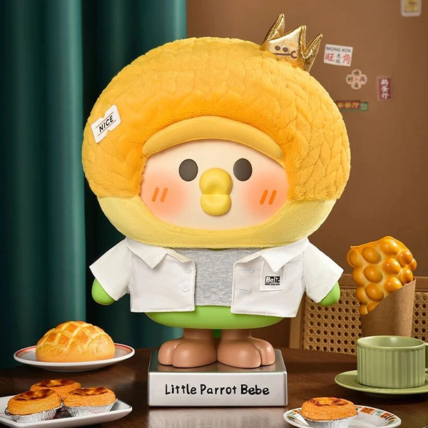 小鸚鵡BEBE 搪膠毛絨公仔 約40cm