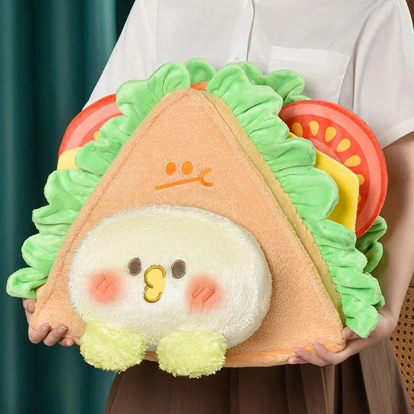 小鸚鵡BEBE 三明治 娃娃 約40cm