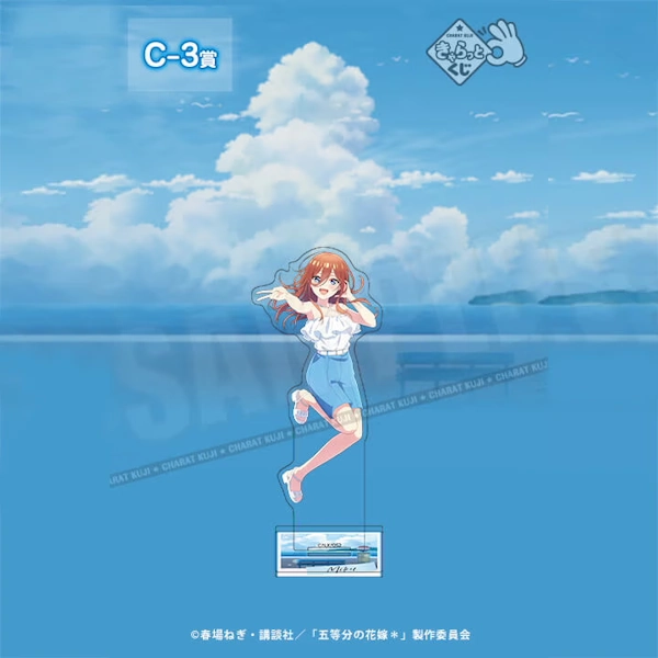 中野三玖 Blue Summer Days 主題立牌 約9.9×15.6cm