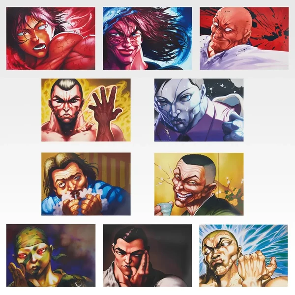 刃牙 人物特寫 A3透明海報