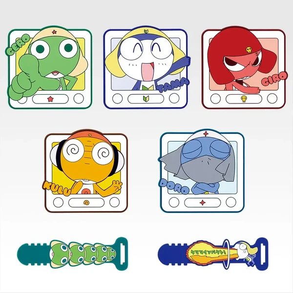 Keroro 角色杯墊約7.5cm／束繩約10cm