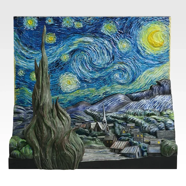 星夜 The Starry Night 立體模型 約16.5cm