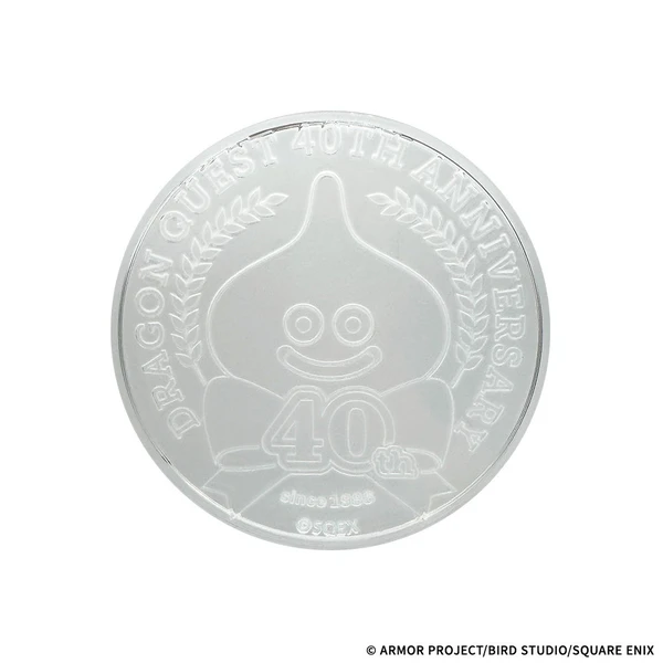 勇者鬥惡龍 40週年紀念 玻璃盤 附展示架 約20cm