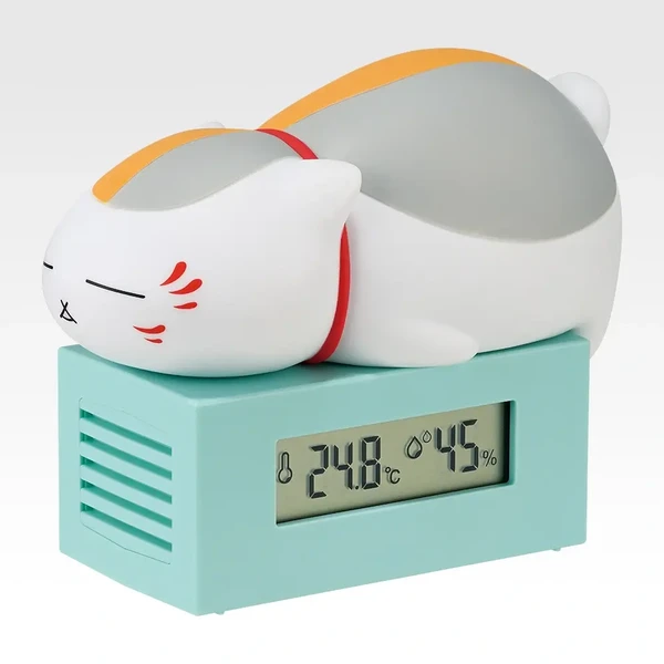 貓咪老師 溫濕度計 約14cm