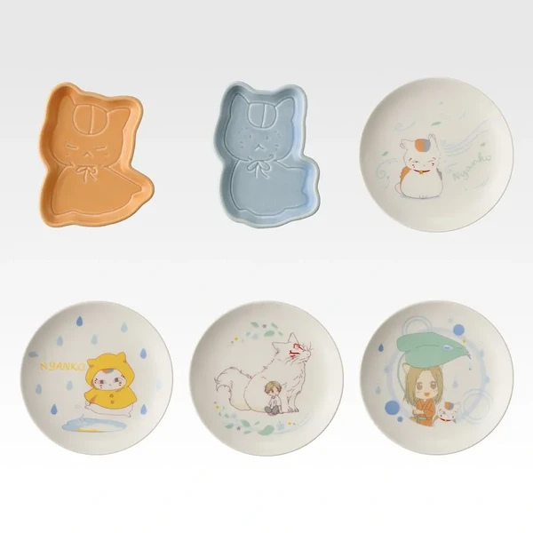 貓咪老師 造型/圓形 陶瓷盤 約10~11.5cm