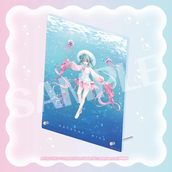初音未來 水族館×禮服Ver. 畫板 約14.8×21×0.8cm
