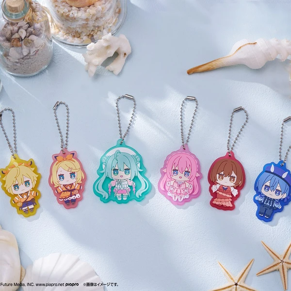 VOCALOID 水族館×禮服ver. 軟膠吊飾 約5.5×6cm