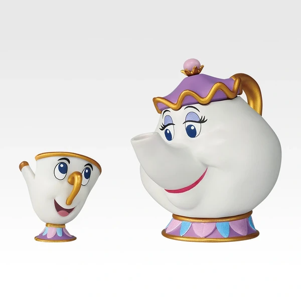 茶壺太太&小茶杯阿奇 Mrs. Potts & Chip 小公仔 約1.5~6cm