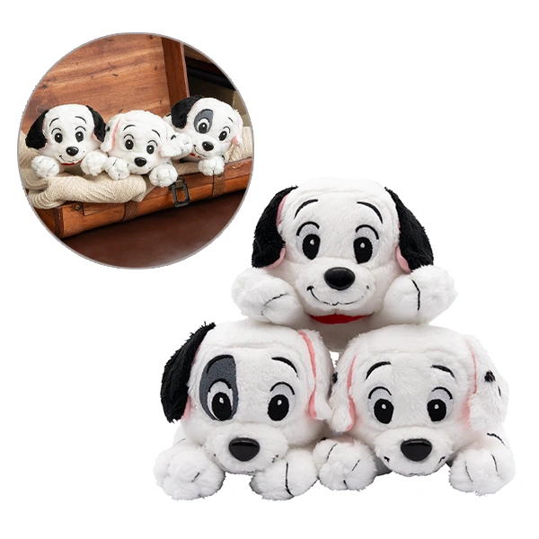 101忠狗 Lucky & Laurie & Patch 三隻小狗 娃娃 約25cm