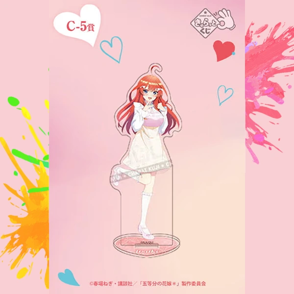 中野五月 Five Lovely Kiss 主題立牌 約6.4×15.9cm