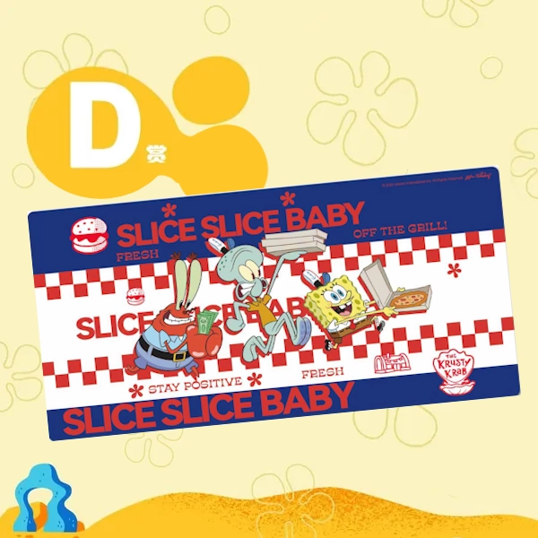 海綿寶寶 SLICE SLICE BABY 滑鼠墊 約40x80cm