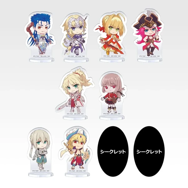 Fate Kyun Chara Q版角色立牌 約6cm