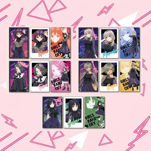 Girls Band Cry 刺團成員 小卡組 約8.6×5.4cm