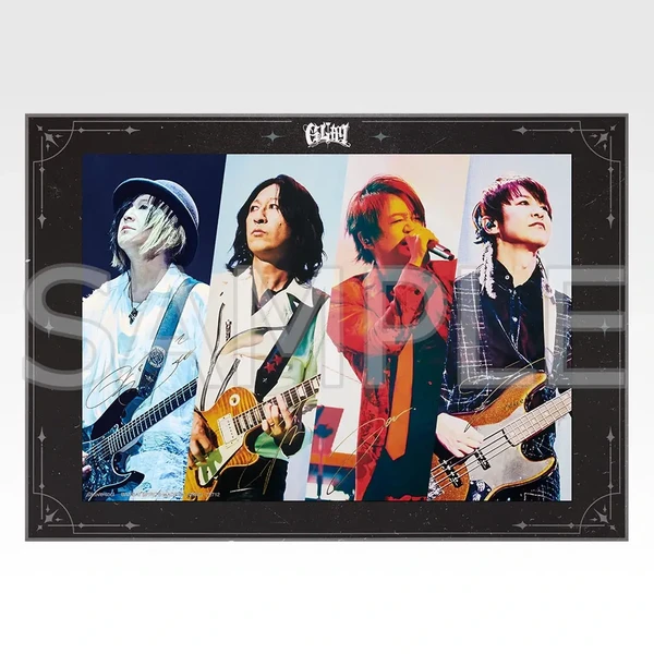 GLAY 燙金複製簽名B3畫板